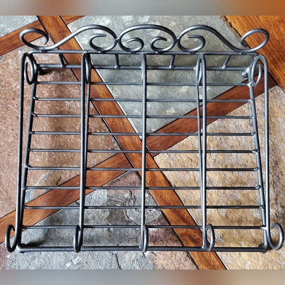 Home Interiors Other - Vintage Home Interiors Sutton Silver Wrought Iron Caddy Organizer